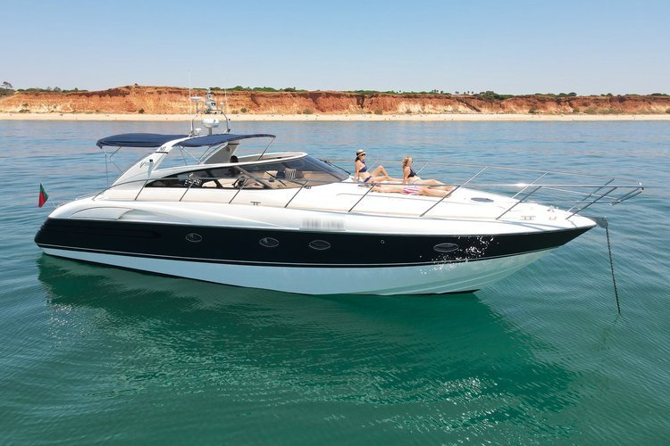 Luxury Yacht Charter – Princess V50 | Algarve Coast & Benagil Caves Experience