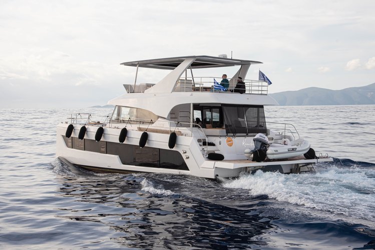 Climb aboard this motor boat for a great sailing experience!