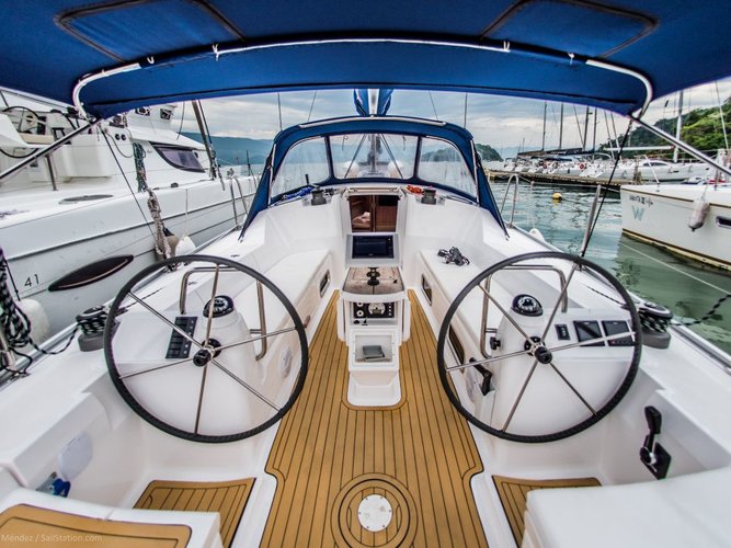 Sailing is a pleasure on a superb sailboat for rent