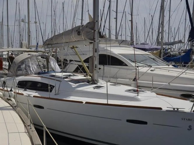 Experience Ormos Panagias, Chalkidiki on board this elegant sailboat