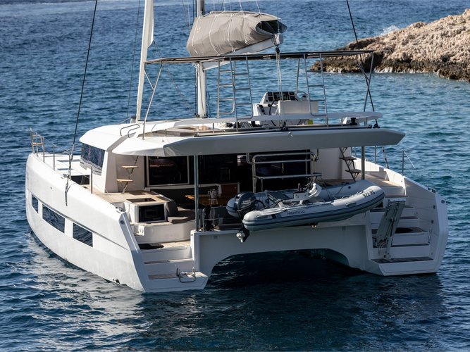 Go on a nautical adventure on this elegant sailboat