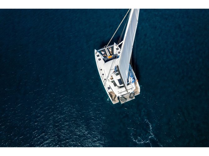 Hop aboard this amazing sailboat rental in Gouvia!