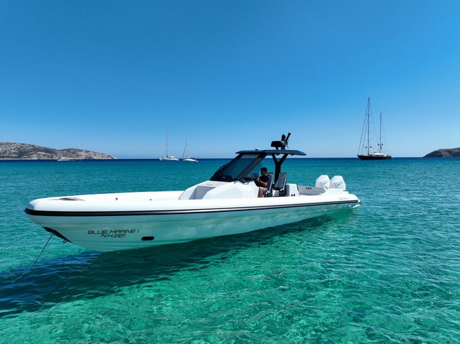 Experience Heraklion on board this elegant motor boat