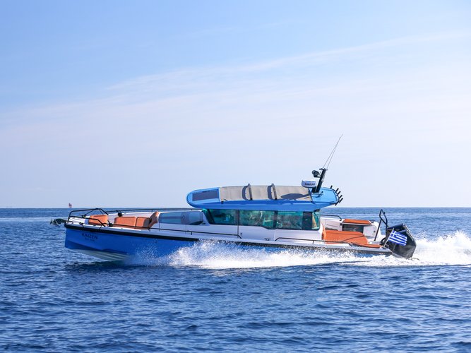 Experience sailing at its best on this motor boat charter