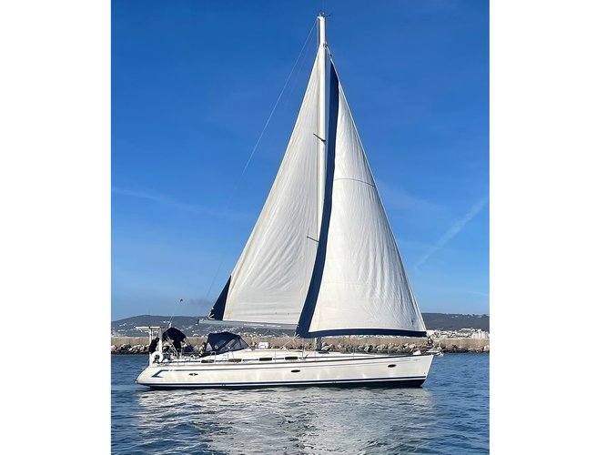 Go on a nautical adventure on this elegant sailboat