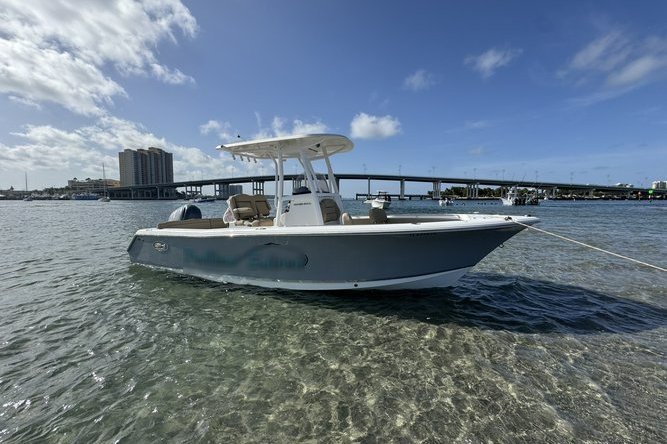 Sea Hunt Ultra 234 Palm Beach boating.  Cruise, fish, or hit the sand bar with friends and family