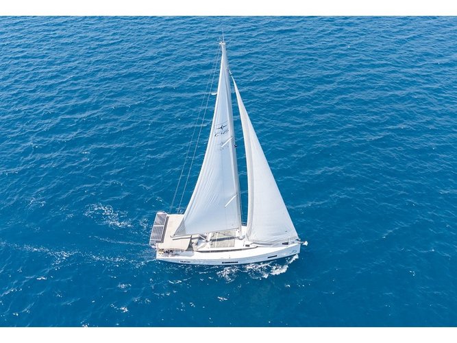 Go on a nautical adventure on this elegant sailboat