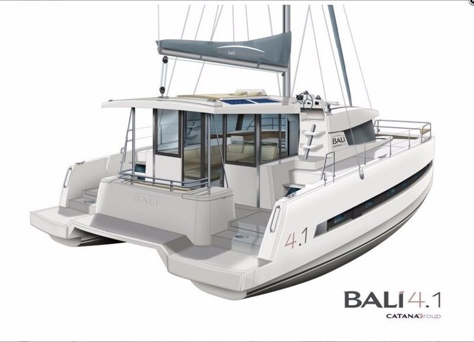Sail New Caledonia, NC waters on a beautiful Catana Group Bali 4.1 - 4 + 2 cab.