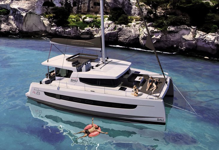 Sail Campania, IT waters on a beautiful Catana Group Bali 4.8 - 5 + 1 cab